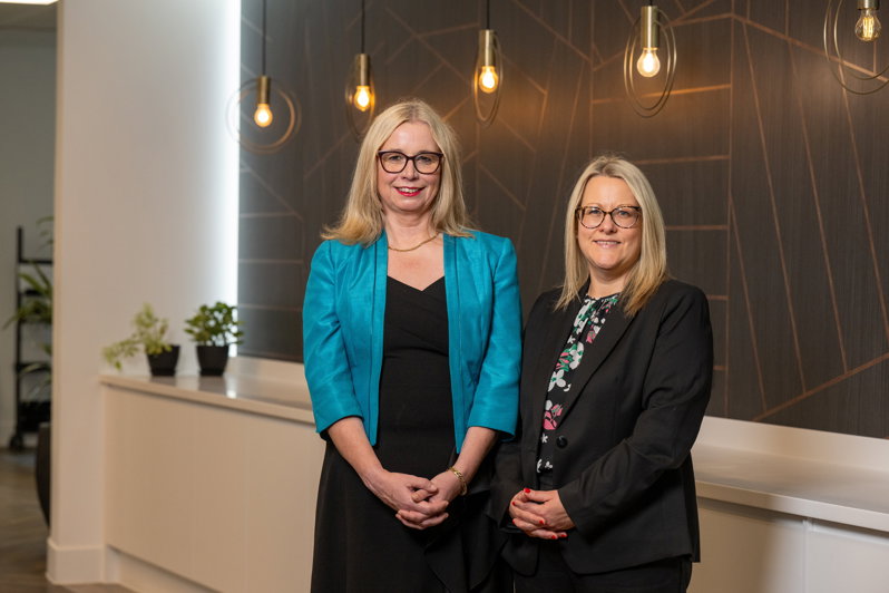 Caroline Johnson with Managing Partner, Sarah Walton