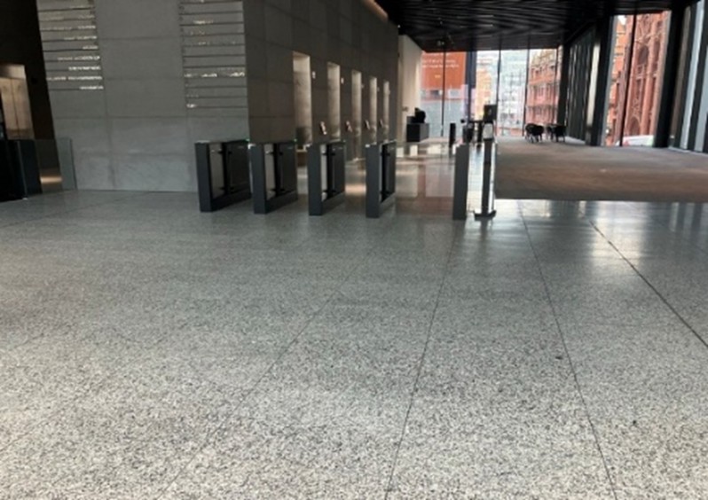 the lobby of Colmore Row