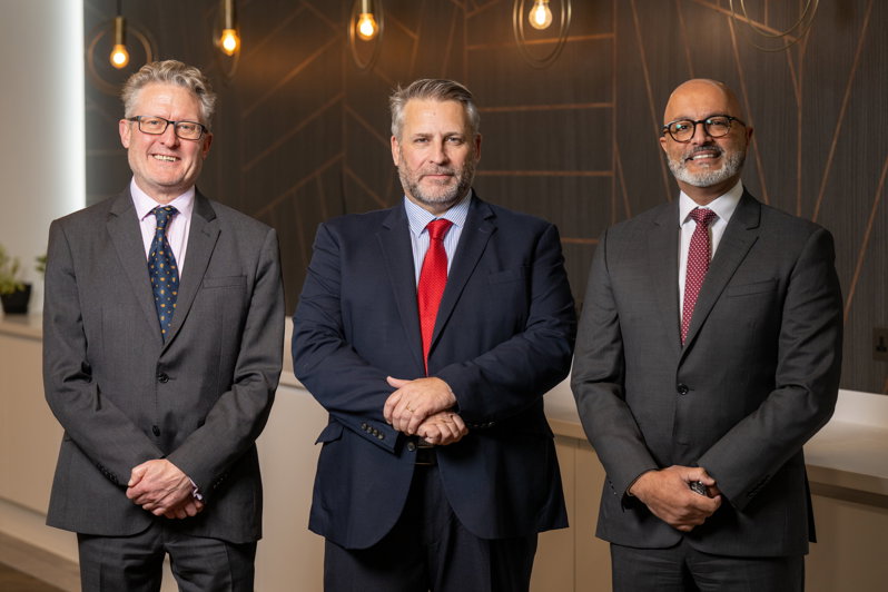 Nigel Adams, Andrew Cromby and Rehman Noormohamed in our London office