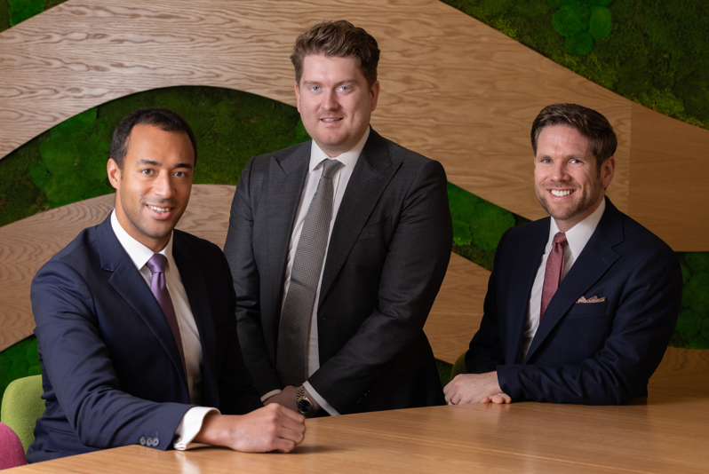 New partners Leo Jones-Rowe, Tom Spring and James Teagle